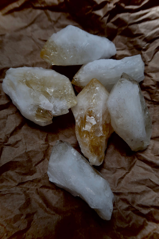 Citrine Flame Point Crystal